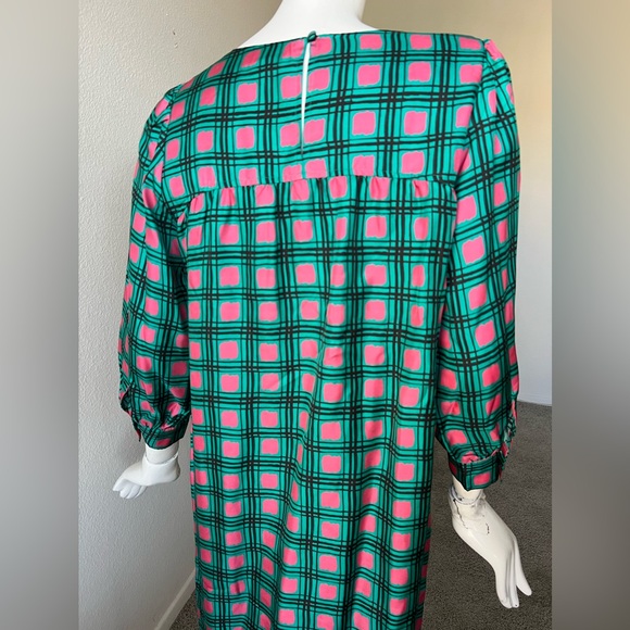 Manoush Arty Tartan SILK shift dress - Picture 7 of 15